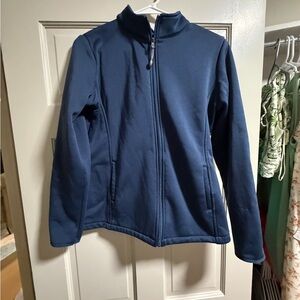 Navy Blue Zip-Up Jacket